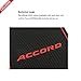 Wonderfulhz Custom Fit Cup, Door, Center Console Liner Accessories for 2018 2019 Honda Accord 15PCS Set (Red Trim)