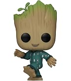 Funko Pop! Keychain: Marvel - Guardians of The Galaxy - Groot - 1/6 de Probabilidades de Obtener la RARA Variante Chaseeese Puffs - Groot Shorts - Minifigura de Vinilo Coleccionable Llavero Original