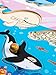 ROBOTIME Wooden Marine Animal Peg Puzzle Board Baby Shape & Color Recognition Toys for 1 2 3 Years(5pc)