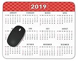 2019 Calendar Mouse Pad Gaming Mouse Pad Mousepad Nonslip Rubber Backing