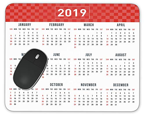 2019 Calendar Mouse Pad Gaming Mouse Pad Mousepad Nonslip Rubber Backing