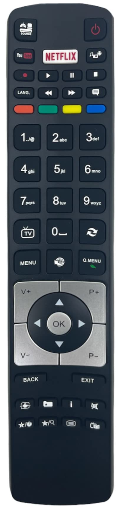 121AV RC5118 RC5118F Remote Control Compatible with Hitachi Digihome Alba Polaroid FINLUX Bush LED40304UHD