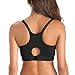 Gratlin Women's Racerback Support Seamless Maternity Nursing Bra Black L - (38D, 38DD, 40B, 40C)