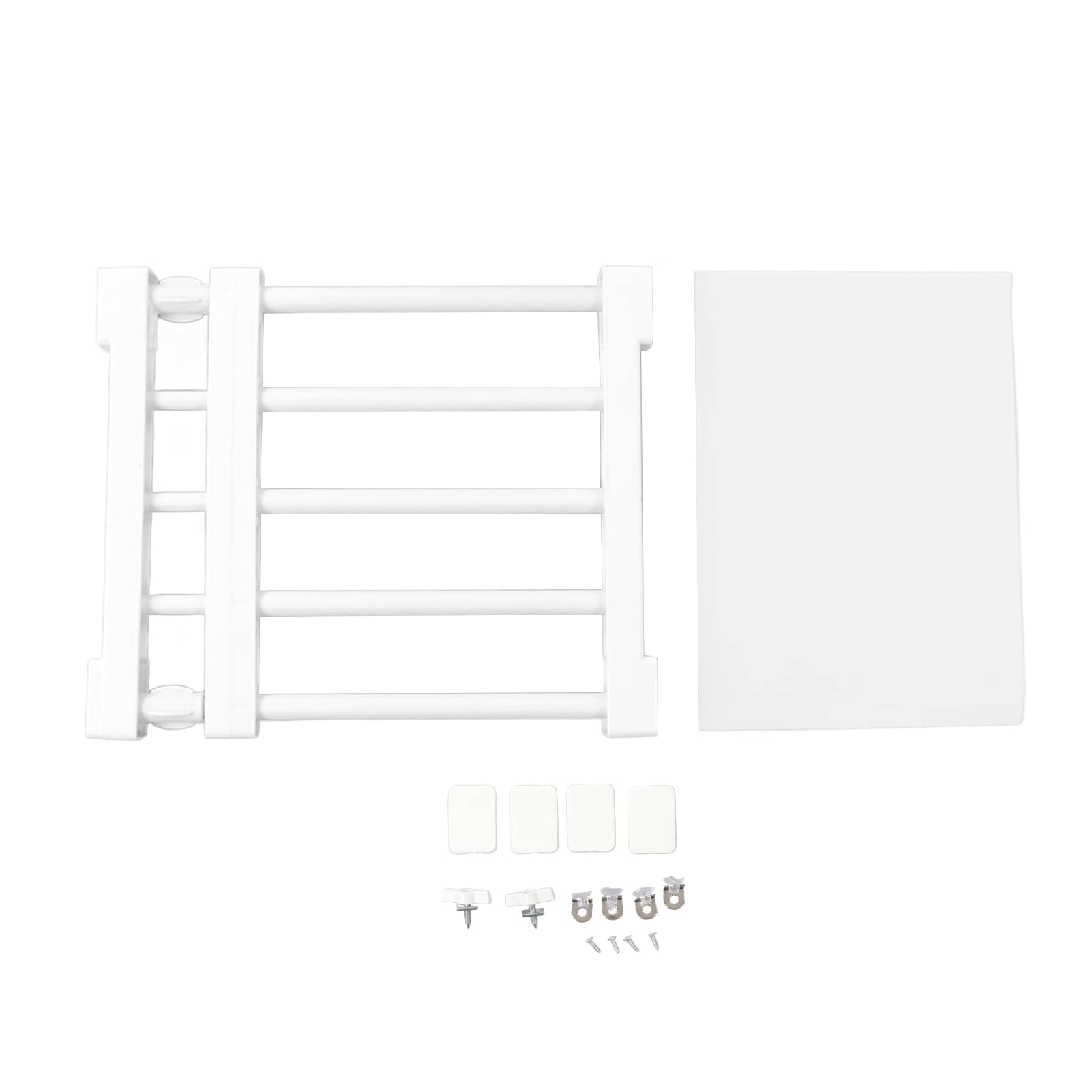 TOPINCN DIY Cabinet Divider Storage Rack, Adding Extra Space High Hardness Nail Expandable Easy Installation Closet Tension Shelf for Kitchen (30‑40cm / 11.8‑15.7in Length)