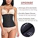 MISS MOLY Latex Waist Trainer Corset for Weight Loss Underbust Waist Shaper Sport Girdle Black