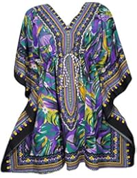 Women's Short Kaftan Saira Beach Swimsuit Cover up Caftan Dress One Size
