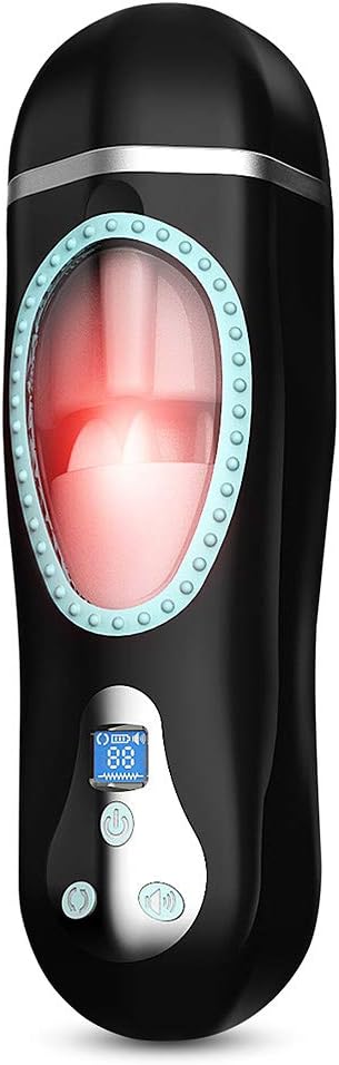 jinxer 12 Modes Víbrãtiôñ Intelligent Voice Âírcrãft Cup Rotating Electric Handheld Massage Toy for Men seexx,with USB Cable