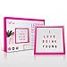 Letter board white felt 10x10 inch, Changeable small letter board, Message Board, Pink oak frame wooden letter board, Felt letter board set, Personalized message board, Free canvas bags, scissors