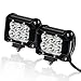 KAWELL Offroad Led Light Bar 2 Pack 4 Inches 18W Cree LED Spotlight Waterproof Ford Auxiliary Driving Lamp for ATV SUV Jeep Mine Boat 4WD Pickup