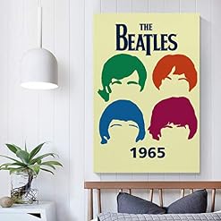 XYDQ Poster sur toile The Beatles Band 1965 et décoration murale – 40 x 60 cm - Les Beatles, Paul McCartney, John Lennon, RIngo Starr, George Harrison XYDQ Poster sur toile The Beatles Band 1965 et décoration murale - 40 x 60 cm – Image 5