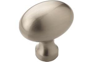 Amerock | Cabinet Knob | Satin Nickel | 1-3/8 inch (35 mm) Length | Vaile | 1 Pack | Drawer Knob | Cabinet Hardware