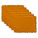 DII Everyday Collection, Fringed Solid Tabletop, Placemat Set, Pumpkin Spice, 6 Piece