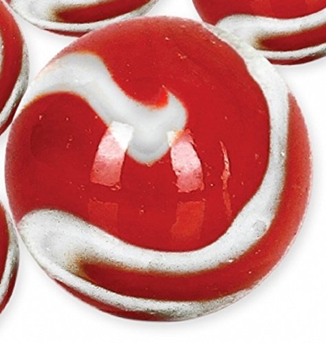 Mega Marble - FireFighter Mammoth - Large 1-5/8 Inch Glass Marble with Stand