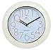 Telesonic Water Resistant Wall Clock with Quiet Sweep Movement - White
