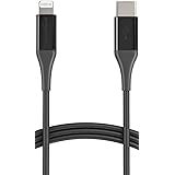 Amazon Basics USB-C to Lightning Cable, MFi Certified Charging Cord for Apple iPhone 14 13 12 11 X Xs Pro, Pro Max, Plus, iPa