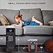 Portable Electric Space Heater with Thermostat, 1500W/750W Safe and Quiet Ceramic Heater Fan, Heat Up 200 Square Feet, Overheat & Tip-Over Protection, ETL Certified PTC for Office Room Desk Indoor Use