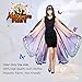 SIPU Butterfly Wings for Women, Monarch Soft Butterfly Fabric Shawl Fairy Wings Cape Halloween Decor Costume Accessory with Lace Mask