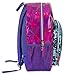 Holographic Laser Leather Reversible Sequin Backpacks for Women and Girls, with Water Bottle Holder, Padded Straps (Dark Pink)