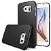 Ringke [Slim] Compatible with Galaxy S6 Case Lightweight & Thin Cover with Screen Protector [Snug-Fit] Advanced Side to Side Edge Coverage Superior Coating PC Hard Skin for Samsung Galaxy S6 - Black