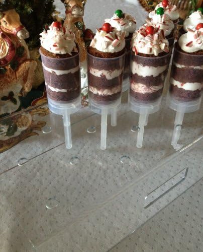 Push Pop Containers 18 Count Combo Pack - 18 Push Pop Containers and 18 Hole Acrylic Stand!