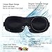 KAMOSSA Sleep Mask, Contoured Sleeping Eye Mask, Free Earplugs & Carry Bag (Black)