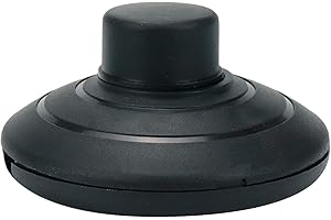 Tsnamay Black Floor Foot Switch,Round Floor Foot Switch Inline, Plastic Inline Foot Pedal Lamp Switch w/Push Step-on-Button for LED Light On-Off Control