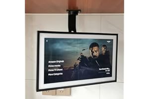 ATOPHK Under-Cabinet Mount， for Amazon Echo Show 15，Keeps Echo Off The Counter and Turns Side to Side，Ceiling or Under-Cabinet Mount Black 026-01