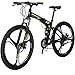 Eurobike Folding Bike TSM G7 Bicycle 27.5Inch Dual Disc Brake Bike (Armygerrn 3-Spoke)thumb 4