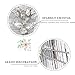 Asooll Rhinestone Bride Wedding Hair Pins Crystal Bridal Hairpieces Crystals Hair Accessories for Women and Girls (Pack of 3) (Silver)
