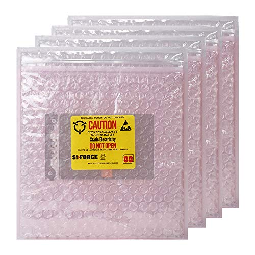 Anti Static Bubble Bags, Resealable Static Shielding Bag, Reusable for Sensitive Electronic Components (Small Qty 10) - Thumbnail 3