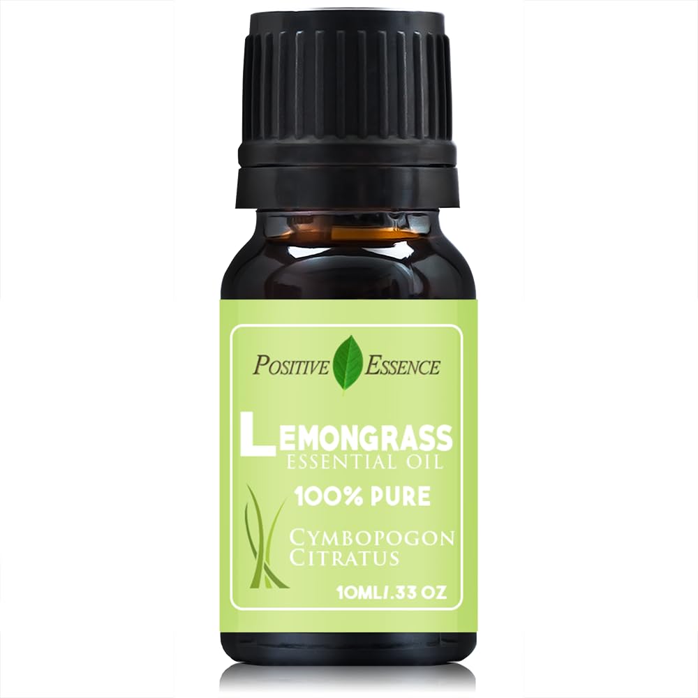 Lemongrass Essential Oil, 100% Pure and Natural, Therapeutic Grade, Organic Lemongrass Oil for Diffuser or Aromatherapy, 10ml, Cymbopogon Citratus