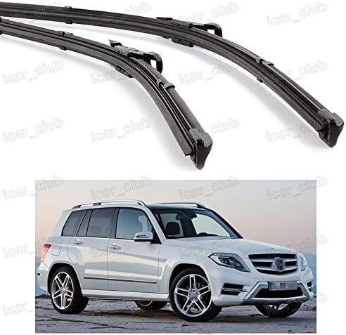 2Pcs Car Front Windshield Wiper Blade Bracketless for Benz GLK-Class 2013-2015