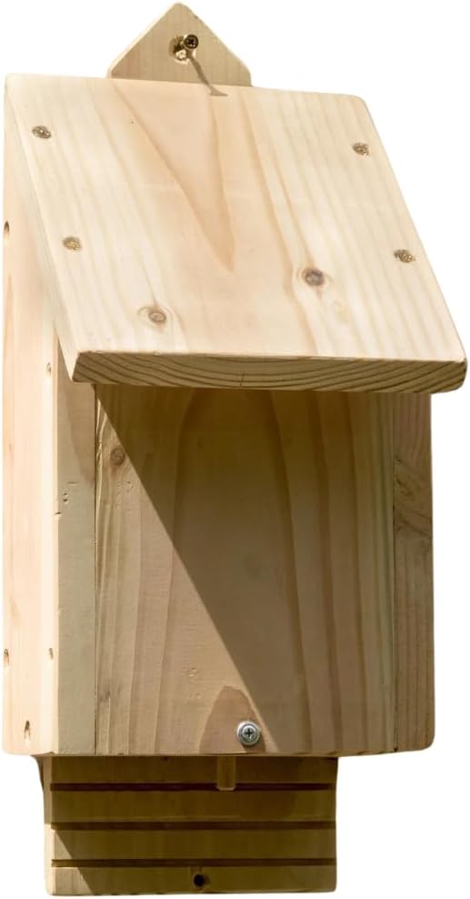 Wildlife World Chavenage Bat Box - Natural Timber Single Chamber Bat House