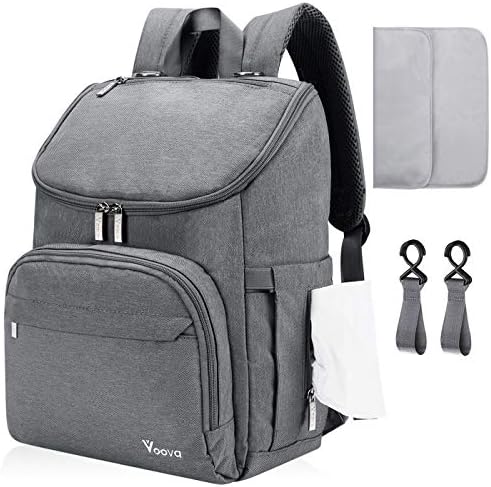 Voova マザーズバッグ レディースバックパック タウンリュック ママバッグ 3way レディースバッグ 防水 大容量 保温ポケット ベビーカーストラップ おむつ替えパッド 盗難防止ポケット付き 多機能 ベビー用品収納 旅行 花見 出産準備 出産祝いなど用