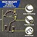 nikkouware Shower Curtain Hooks Rings, with Heavy Duty Rollers, Easy Glide Shower Rings for Bathroom Curtain and Liner, Oil Rubbed Bronze, Set of 12