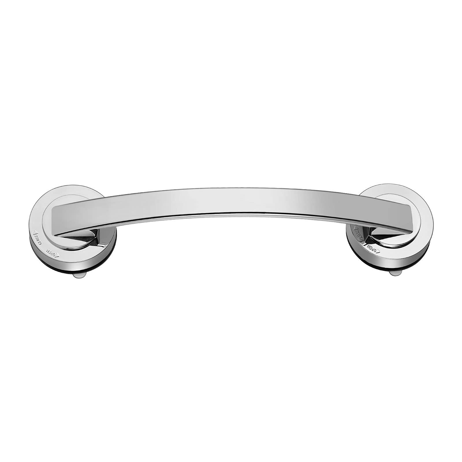 TOPBATHY Bath Grab Bar Suction Handle Handrails Shower Suction Handles for Elderly (Large Silver)