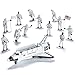 Die-cast Metal Space Shuttle with Astronaut Figures (Set Includes 1 Metal Die-cast Pull and Go Space Shuttle 7'' Long with 12 Astronaut Toy Figurines 3'' Tall)