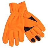 Men's Blaze Orange Micro-Fleece Gloves