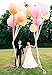 AFTERLOON® Biodegradable Balloons 6 pcs 36 Inch Pear Shaped Giant Extra Large Gold, Thickened Strong Natural Latex Jumbo XL Big Helium Float, for Baby Shower Gender Reveal Birthday Party Decorations