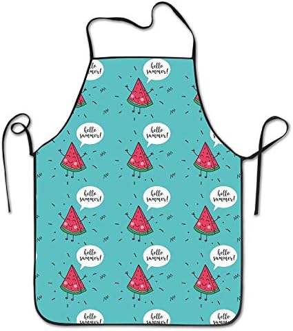 Hello Summer Watermelon-01 Chef Aprons Chef Apron For Women Men Girl Kids Gifts Kitchen Decorations