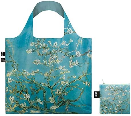 LOQI VAN GOGH Almond Blossom Bag Travel Tote, 50 cm, 15 liters, Blue (Almond Blossom), 50 centimeters - Image 4