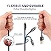 VISAN, Braided Lightning Cable for iPhone 3-Pack (Black, Blue, and Red) Family Pack, USB Cable 6ft, MFi Certified for iPhone X / 8 / 8 Plus / 7 / 7 Plus / 6 / 6 Plus / 5S / iPad Pro / iPad Air / Mini