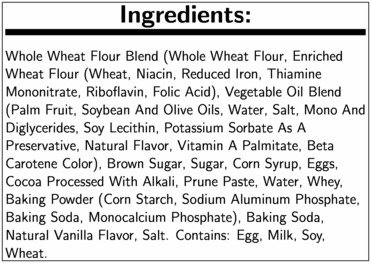 Davids Whole Grain Brownie Cookie Dough, 1.85 Ounce - 210 per case.