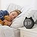 BOERA Alarm Clock for Kids Bedroom,OK to Wake Wooden Alarm Clock Large Display Time Temperature USB/Battery Powered