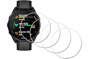 iDaPro [4Pcs Screen Protector for Garmin Forerunner 165 / Forerunner 165 Music,Tempered Glass,9H Hardness,Anti-Scratch,Anti-Bubble,Easy Installation