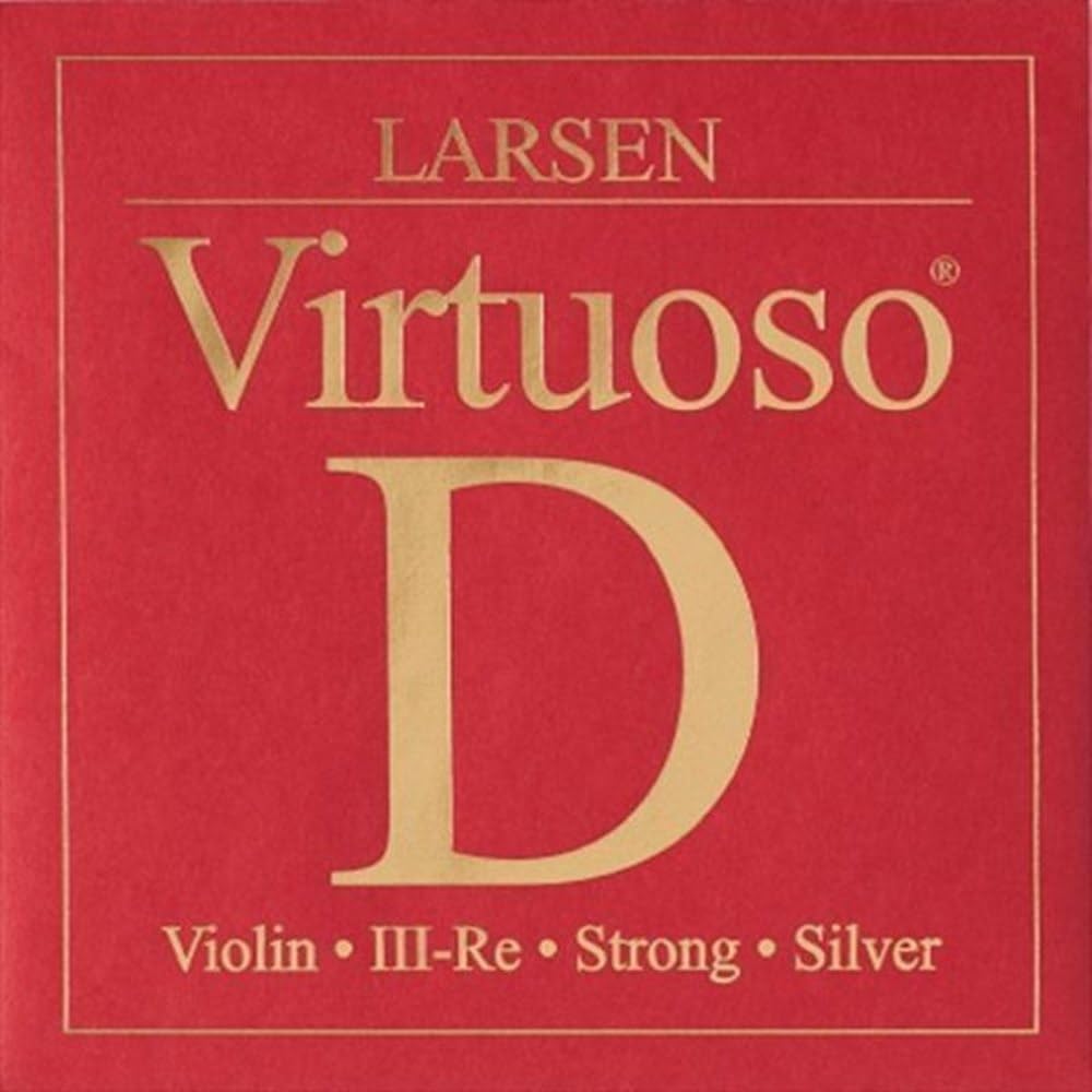 Larsen Strings Violin Strings Virtuoso D Silver single string Multi-Filament Nylon strong - Tension 5.1kg / 11.2lbs