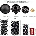 Jusdreen 31pcs Christmas Balls Ornaments for Xmas Tree Shatterproof Christmas Tree Hanging Balls Decoration for Holiday Party Baubles Set with Hang Rope 1.97