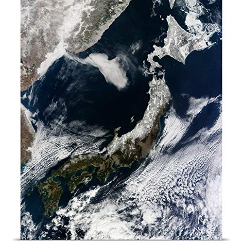 GREATBIGCANVAS Poster Print Entitled Satellite View of Japan by
Stocktrek Images 10"x12"