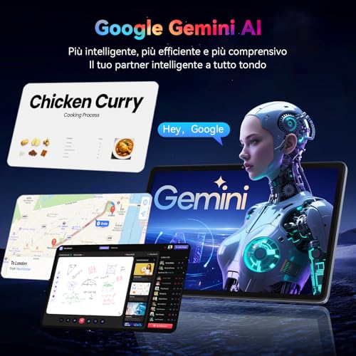 VekfulPC T20 Tablet Android 16 con Tastiera, 24GB RAM + 256GB ROM Espandibile 2TB, Tablet 10 Pollici Widevine L1, Octa-Core, WiFi, Face ID, Bluetooth 5.0, 5000mAh, 8MP+5MP, Jack 3.5mm, 4 Anni Garanzia