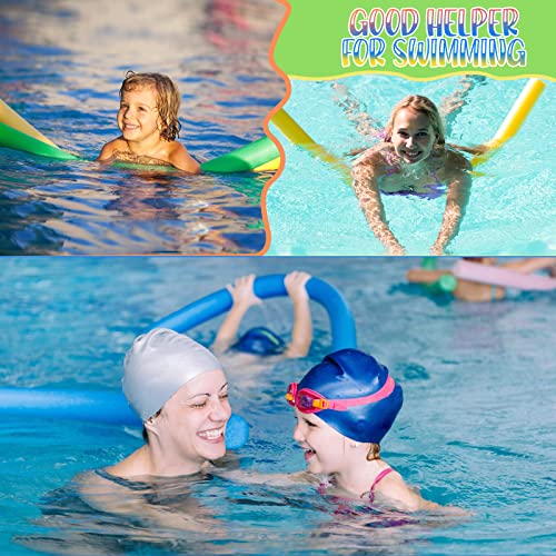 Nezyo 12 Pack Jumbo Pool Noodles Bulk Foam Swim Noodles 52 Inch Large